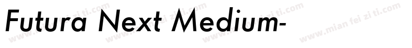Futura Next Medium字体转换